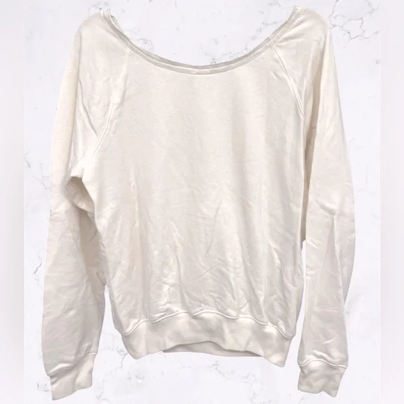 VS PINK Off-Shoulder Stud Sweatshirt - Picture 3 of 8